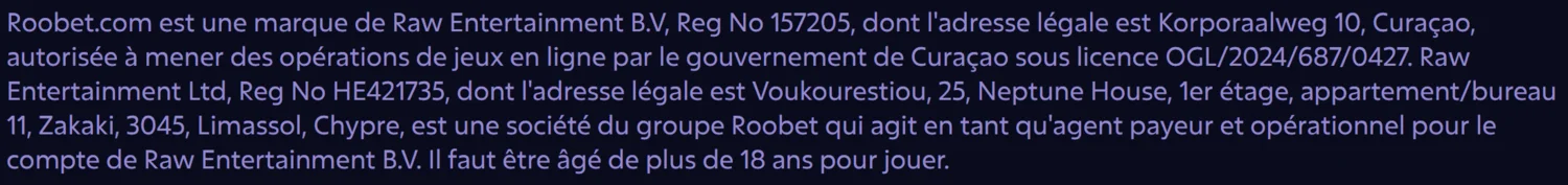 Casino Roobet Licence et sécurité